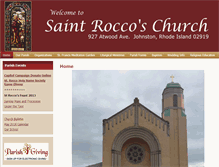 Tablet Screenshot of churchofsaintrocco.org